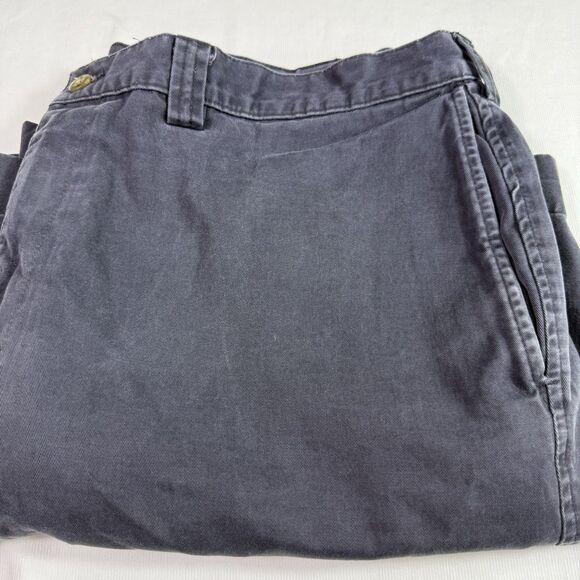 Haggar Generations Chino Shorts Men's 38 Navy Flat Front Slash‎ Pocket Cotton - Picture 8 of 9